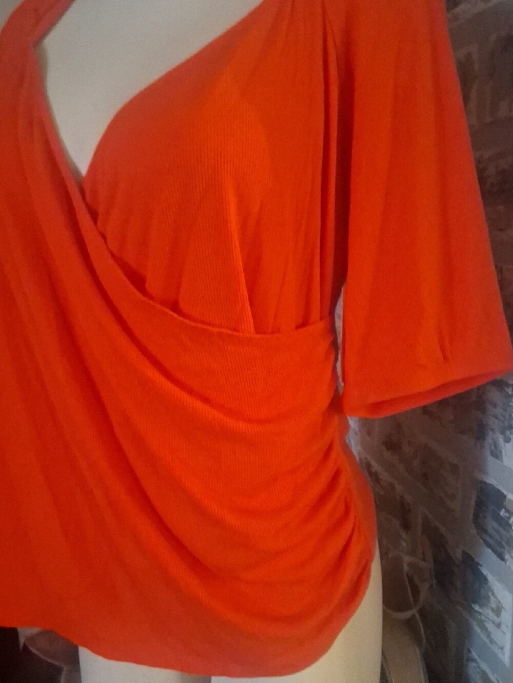 🌺Open Edit Orange top - Picture 3 of 7